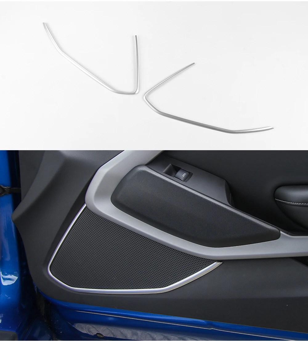 SHINEKA ABS 4 цвета двери интерьера Sperker украшения отделка 6th Gen для Chevrolet Camaro+ аксессуары для стайлинга автомобилей