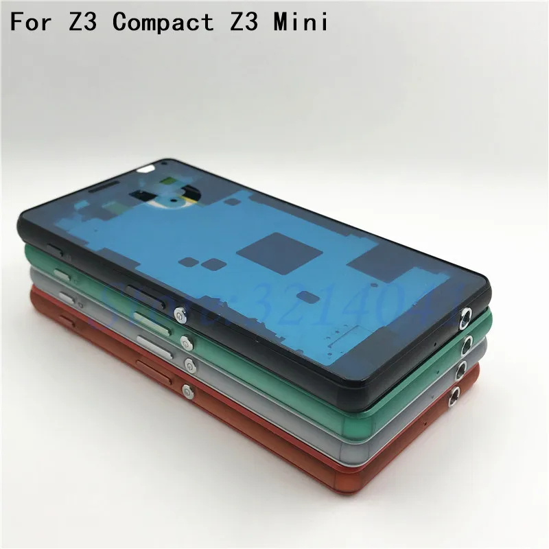 

Original For Sony Xperia Z3 Compact Z3 mini D5803 D5833 Housing cover bezel front faceplate Middle Bezel Middle frame