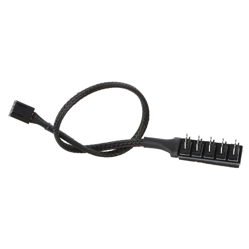 Кабель питания в оплетке с 1 на 5 4-контактным разъемом Molex TX4 PWM для процессора |