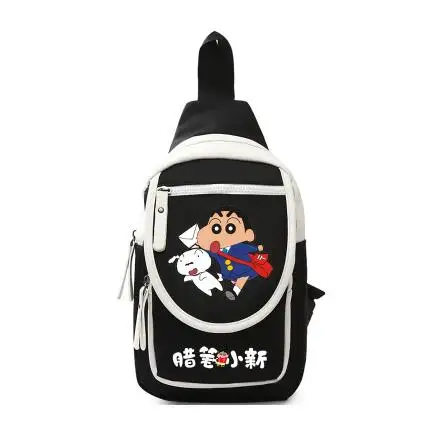 Новая горячая распродажа Аниме Crayon Shin-Chan нагрудная сумка высокого качества унисекс Студенческая школьная сумка опрятная стильная сумка-мессенджер - Цвет: 8