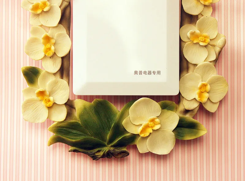 European Style Vintage Pastoral Resin Craft DIY Flower Switch Sets Stickers Wall Home Decoration Bedroom Parlor WZ | Дом и сад