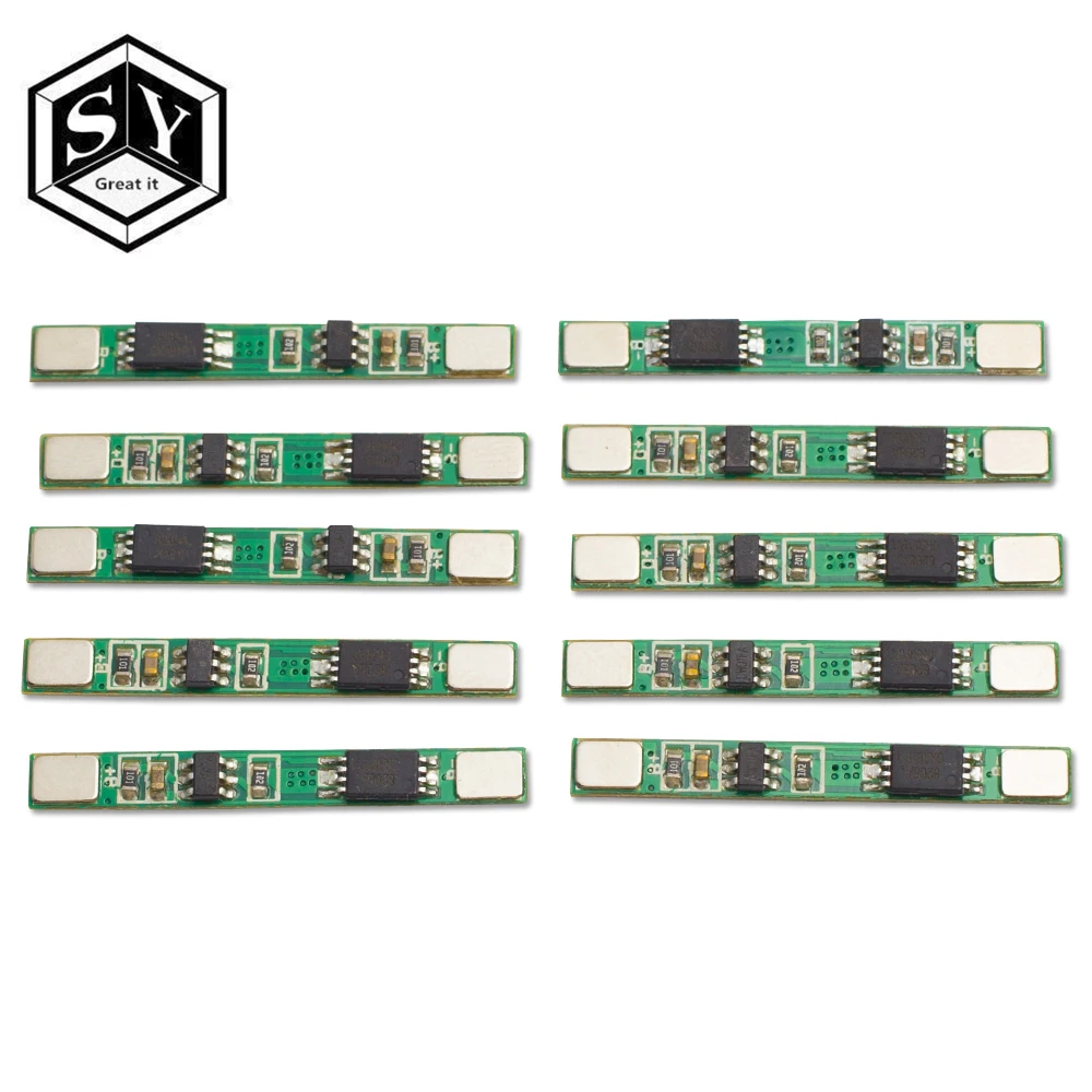 1 шт. Great IT 1S 3,7 V 3A li-ion BMS PCM плата защиты батареи pcm для 18650 литий-ионный аккумулятор