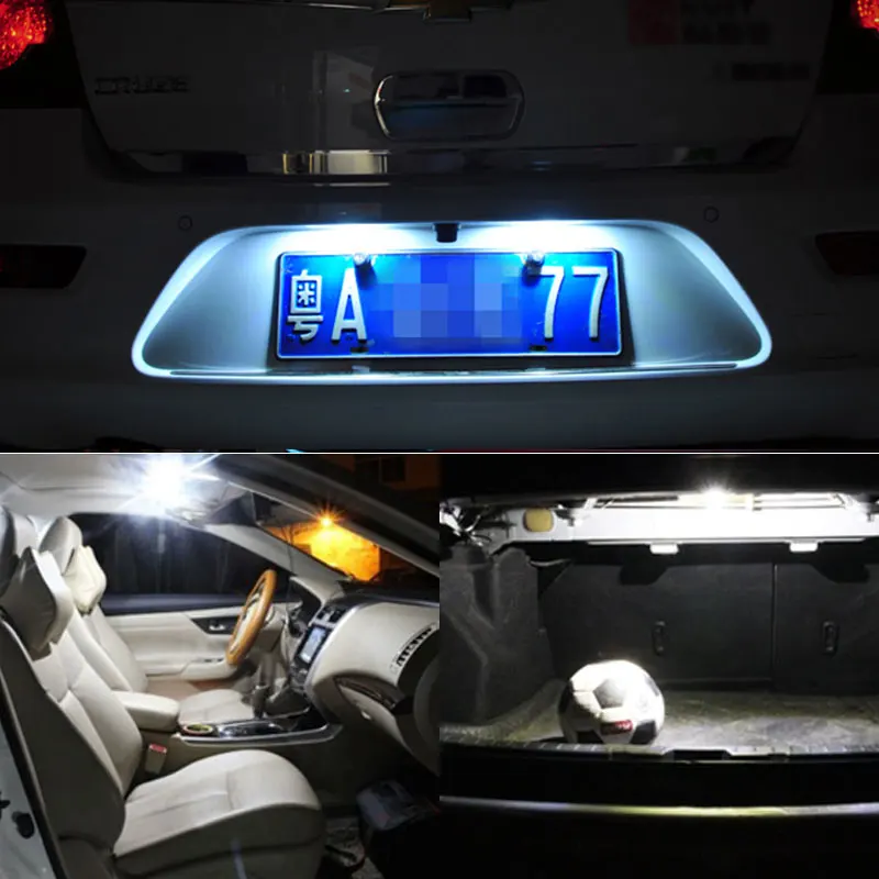 2x подсветка номерного знака CANbus T10 для чипов Samsung LED Hyundai Tucson IX35 I30 Elantra Accent Sonata Santa