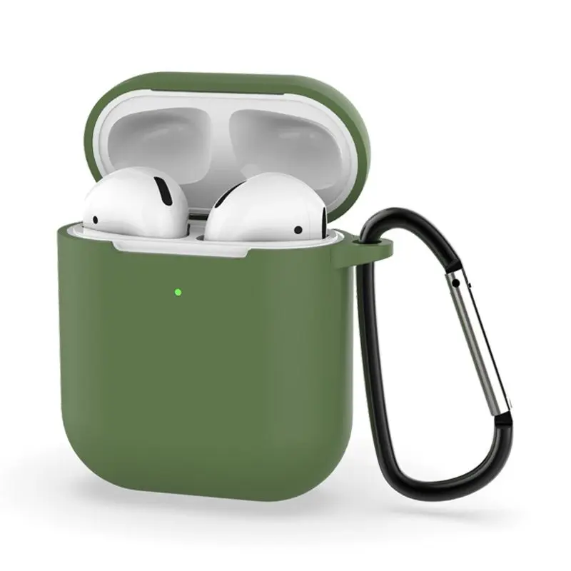 Mini Cute Cases for Airpods 2nd Generation Protective Earphone Cover Case Apple airpods2 with Carabiner|Аксессуары для