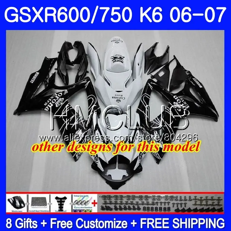 Обтекатель для SUZUKI GSXR 600 750 GSX R750 синий и красный цвета 06 07 5HM.25 GSXR600 K6 GSXR750 2006
