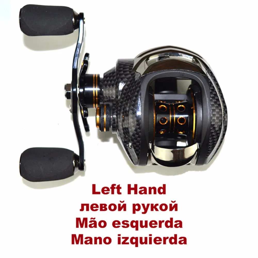 Fishdrops правая/Левая рука Приманка литье Рыболовная катушка колесо 17 + 1Bell Carretilha Peche