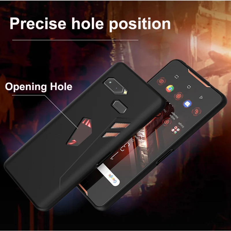 Чехол для ASUS ROG Phone ZS600KL, мягкий силиконовый чехол для ASUS ROG Phone Z01QD, полноэкранная черная пленка из закаленного стекла