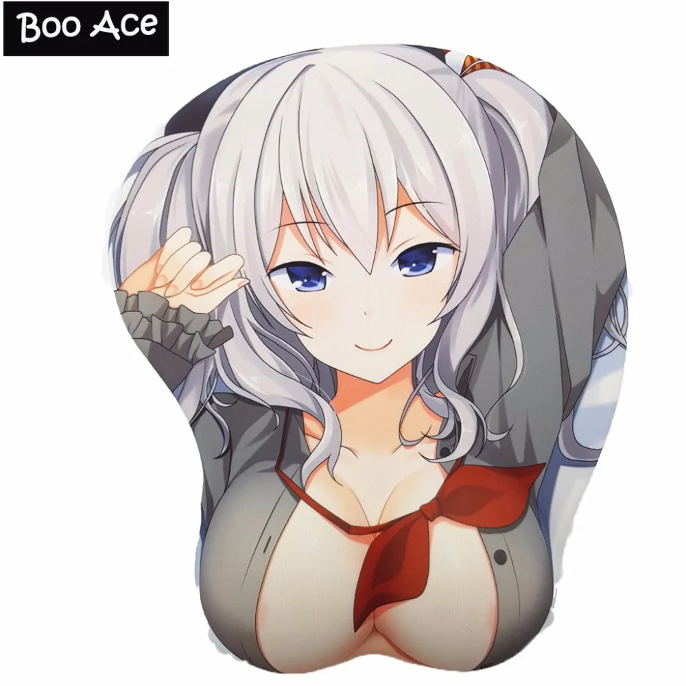Kantai Collection-Касима аниме 3D Oppai коврик для мыши подставка запястья | Компьютеры и
