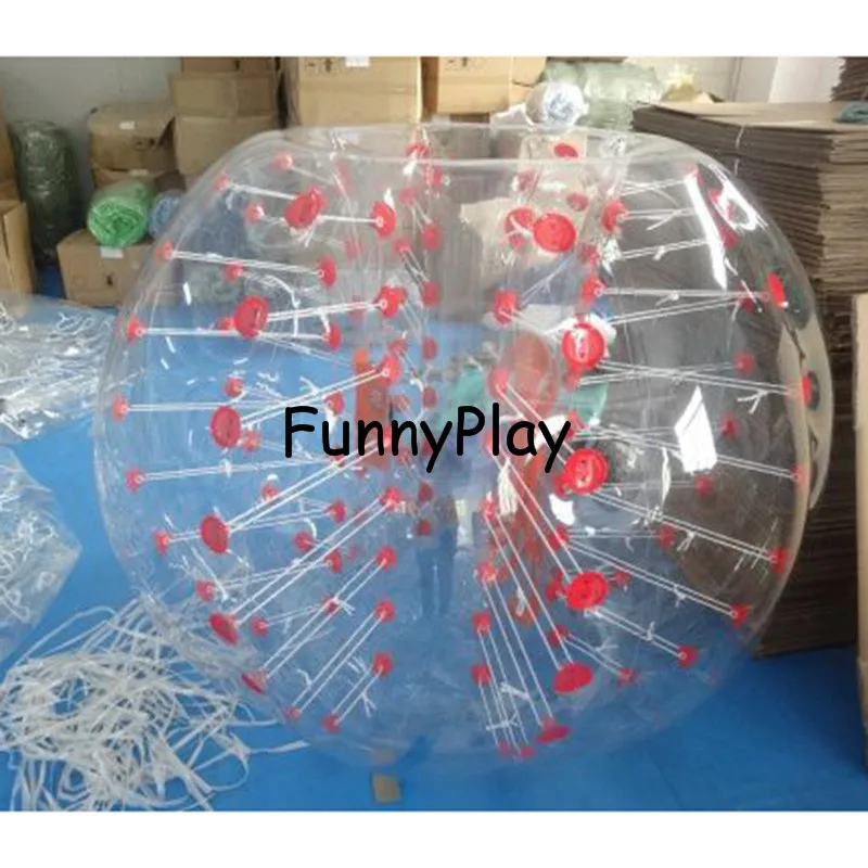 Air Bubble Soccer 0.8mm PVC 1.2m Bumper Body Zorb Ball Football For race |