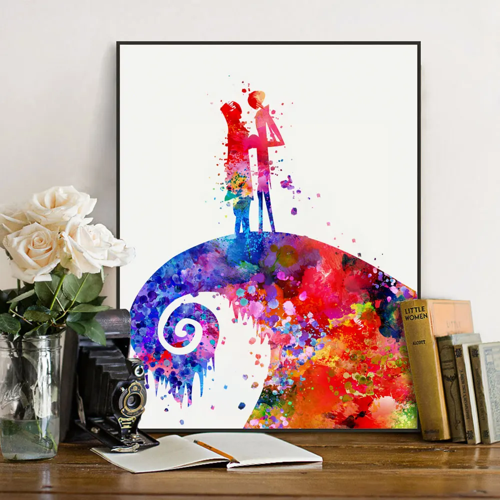 Фотофон с изображением Джека Скеллингтона и Салли кошмара перед рождеством