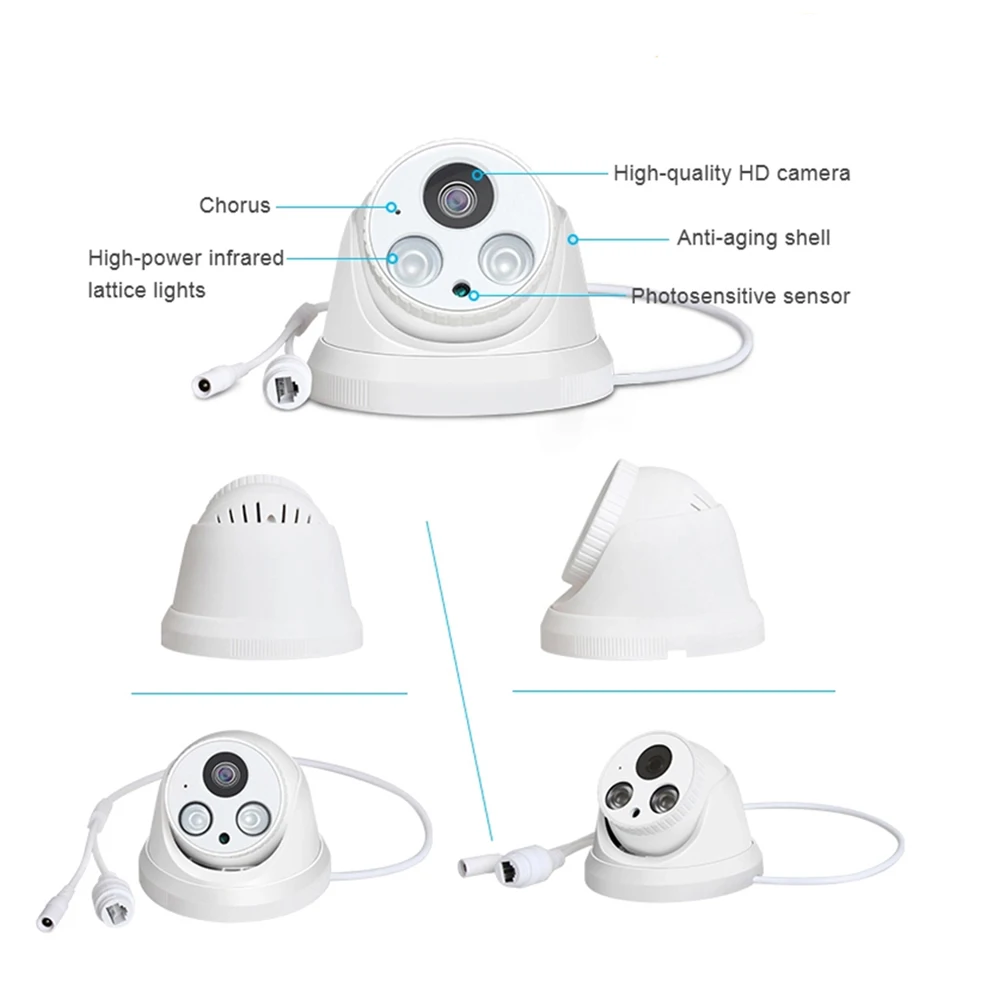 YiiSPO 1080P IP камера full HD H.265/H.264 2.0MP домашняя ночного видения P2P CCTV ONVIF Массив