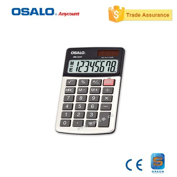 Os 260p карман 8 цифр резиновая ключ мини дешевые Солнечный электронный калькулятор