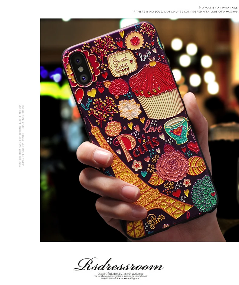 Милый 3D чехол для телефона с цветами для iphone X 8 7 6 6S Plus 11 Pro Max чехол s Чехол для iphone 5 5S SE 6 s XR XS Max 7plus чехол Coque