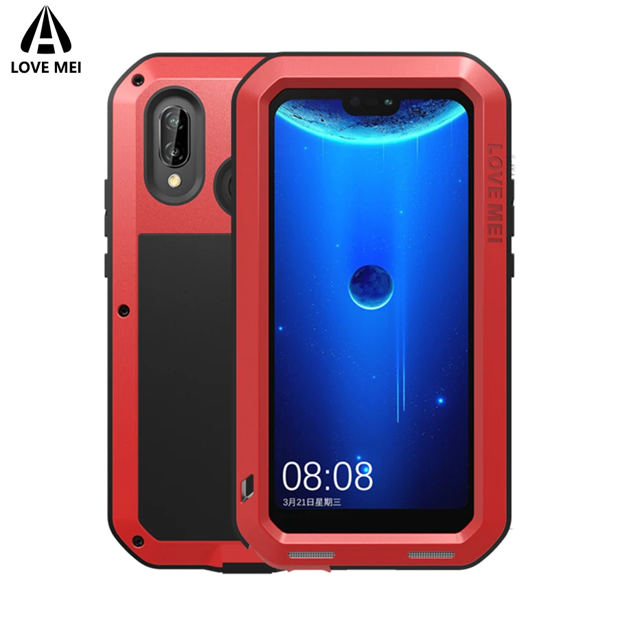 P20 lite оригинальный LOVE MEI Gorilla стеклянный бронированный металлический