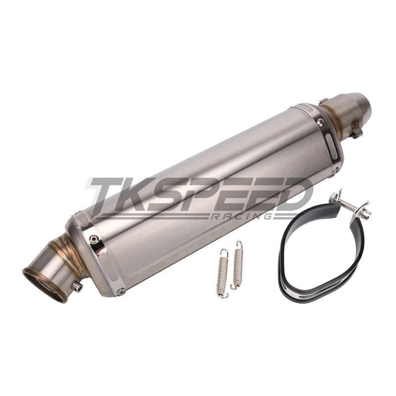 

Universal Motorcycle Exhaust Muffler Pipe Escape Moto CB400 CBR125 CBR600 YZF Z750 Z800 Z1000 TMAX530 MT07 without sticker