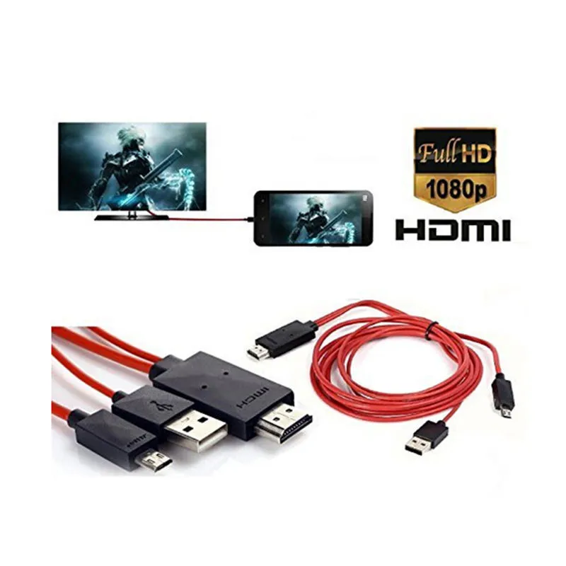 11-контактный Поворотный hdmi HD линия micro usb конвертер для Samsung S5/S4/S3 мобильный