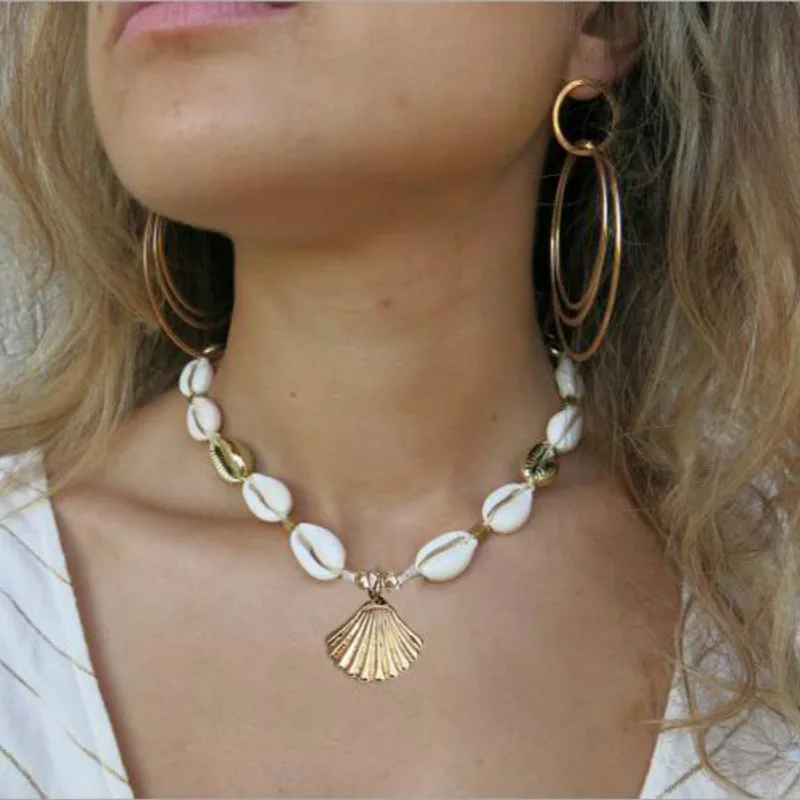Фото Ожерелье Puka из натуральных ракушек ожерелье | Украшения и аксессуары