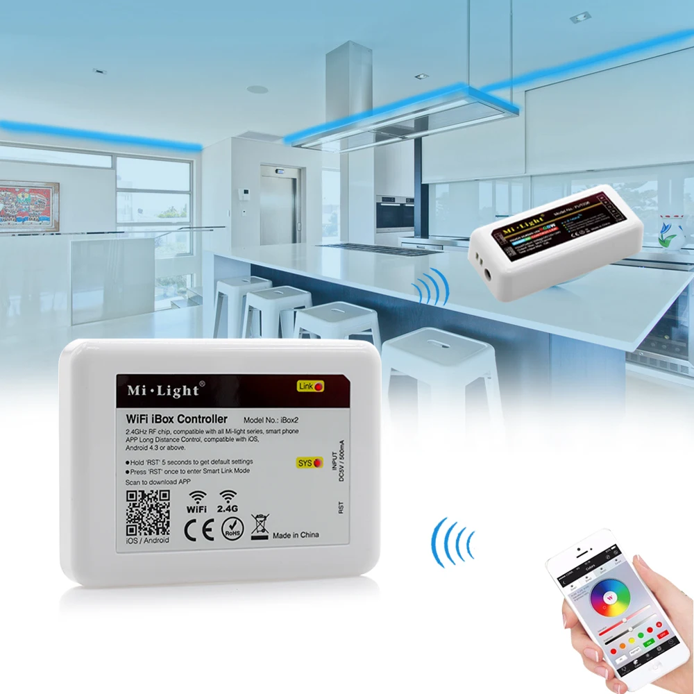 Miboxer FUT035/WL BOX1/B2/T2 светодиодная полоса освесветильник диммер 4 Zone яркость смарт