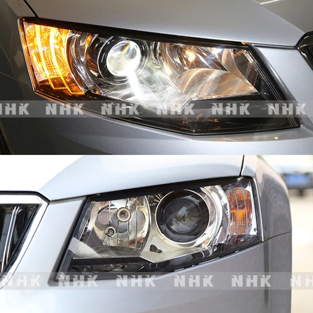 Автомобильная фара с высоким вкладышем, обновленная лампа для Skoda New Octavia-, без повреждений, HID, объектив проектора q5 hella5, автомобильная сборка