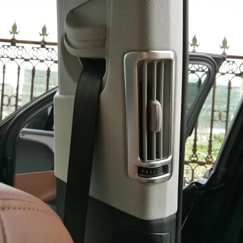 Car-styling car ABS Chrome air vent frame cover inner decoration accessories car-covers For Audi Q7 2016 car-styling |