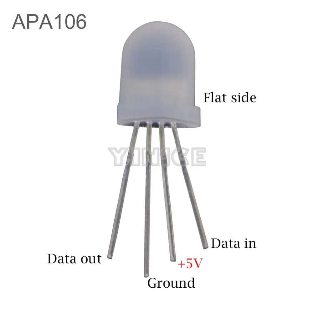 DC5V рассеянная круглая шляпа RGB светодиодный с WS2811 PL9823 APA106 чипсет внутри, 5 мм 8 мм Neo pixel Arduino светодиодный RGB полноцветный