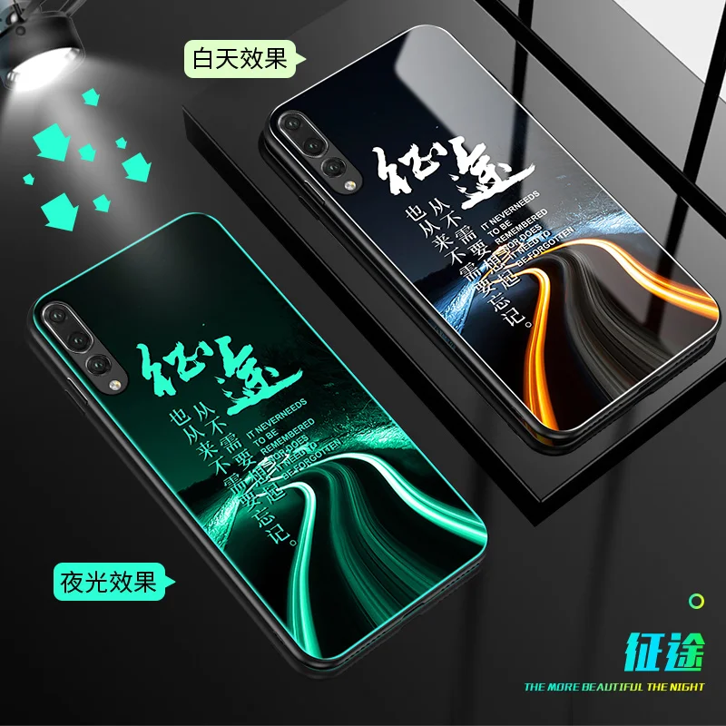 6 Чехол SemgCeKen из закаленного стекла с подсветкой для huawei p20 pro plus p30 lite p 20 30 p20pro p30pro, роскошная жесткая задняя крышка для телефона etui - Color: 6