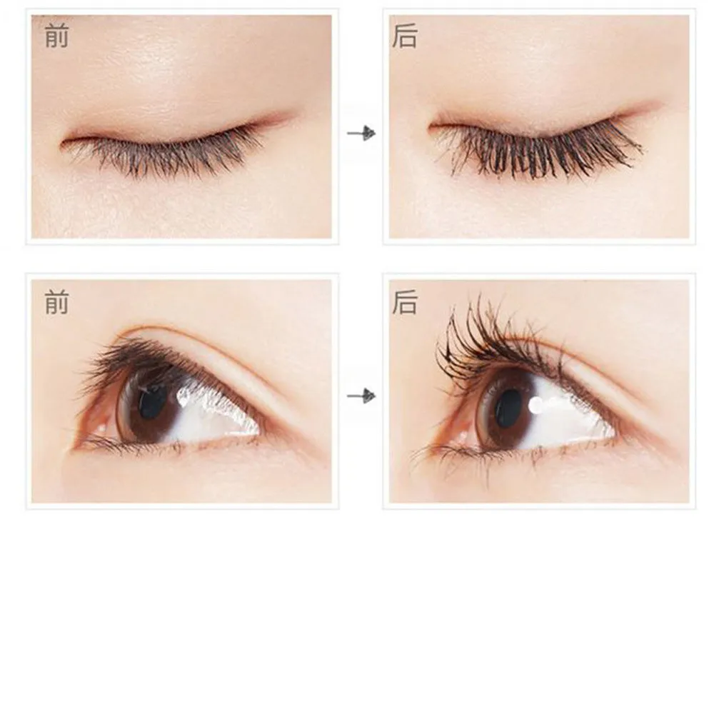 3D волоконная кисть для туши Черный глаз Керлинг ресниц двойной тушь водостойкий