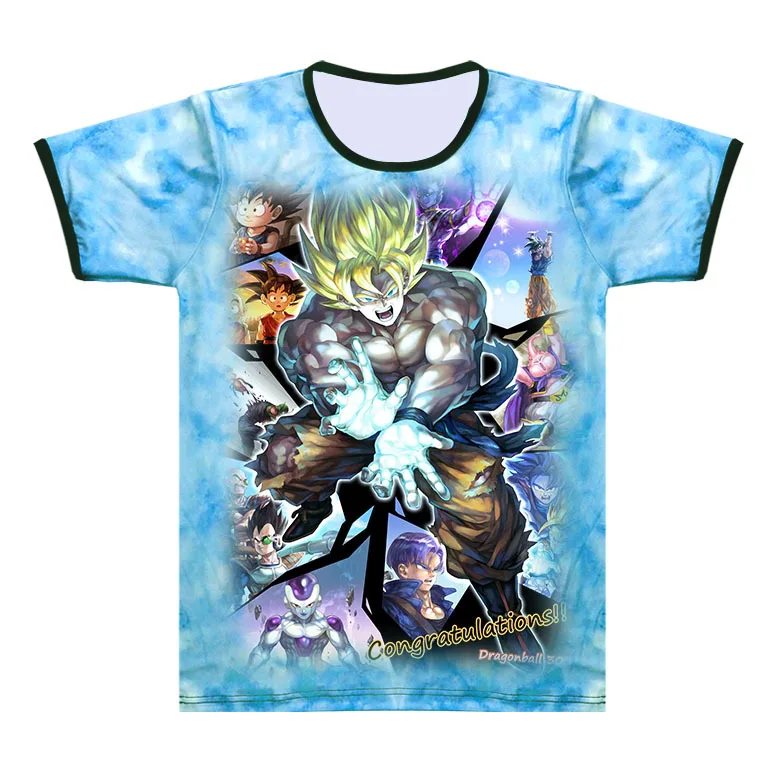Dragon Ball футболка Для мужчин летний Z Супер Сон Гоку Косплэй 3D футболки Вегета