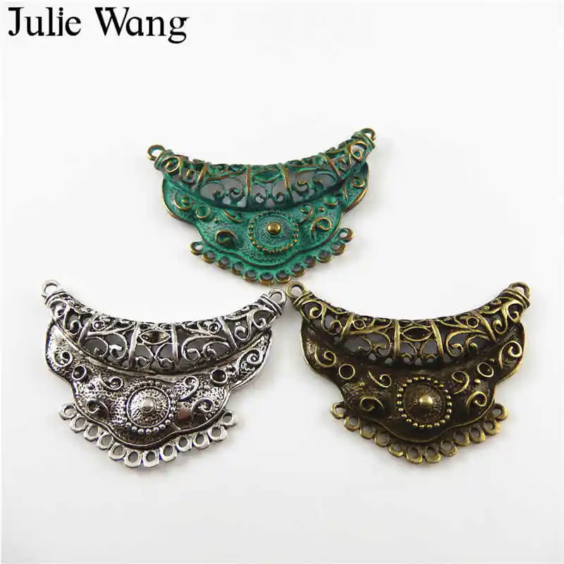 Julie Wang 3 шт. Смешанные антикварных цвета винтажный платок в форме короны Шарм