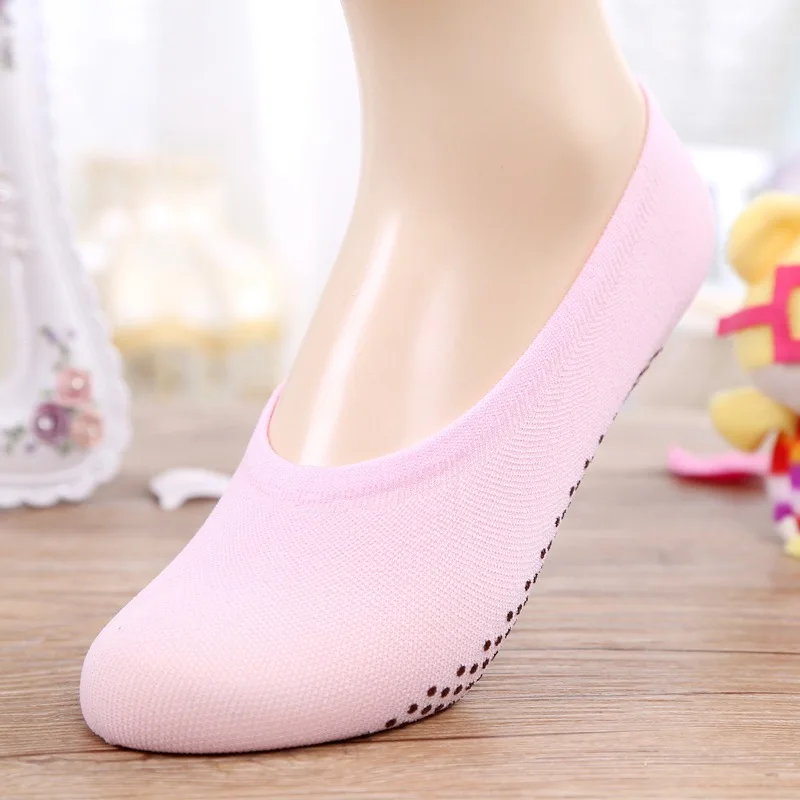 Летние женские носки YEAMOLLY с невидимой подкладкой из силикагеля 5 пар