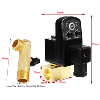 1pc 12 drain valve electronic timed air compressor gas tank automatic 2 way drain valves for filters air cylinders