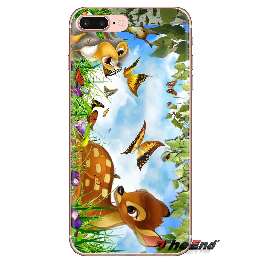 Прозрачные чехлы из ТПУ красивый постер Bambi и Thumper для Samsung Galaxy S3 S4 S5 Mini S6 S7 Edge S8 S9 S10