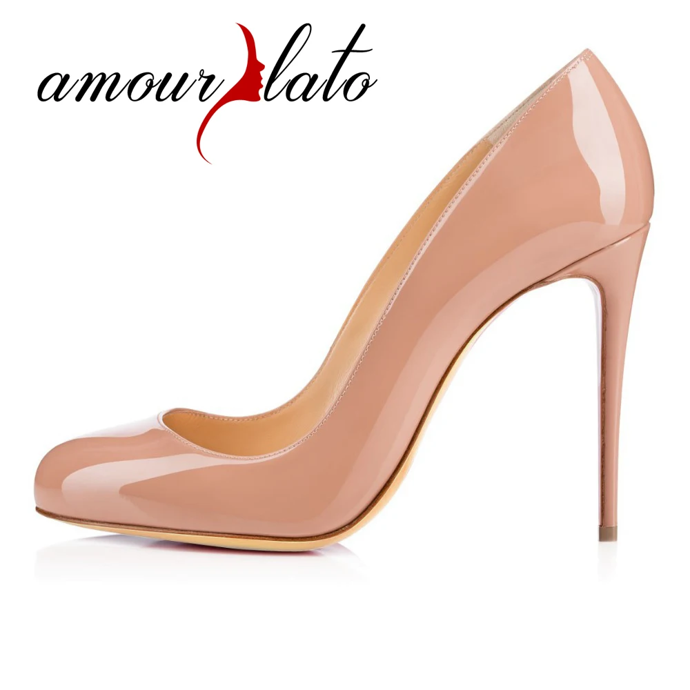 Женские туфли лодочки на высоком каблуке Amourplato 100 мм|pumps shoes|party pumpsround toe |