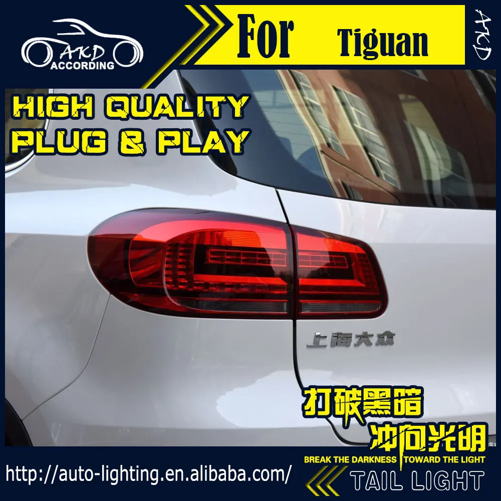 АКД стайлинга автомобилей хвост лампа для VW Tiguan задние светильник s New 2014