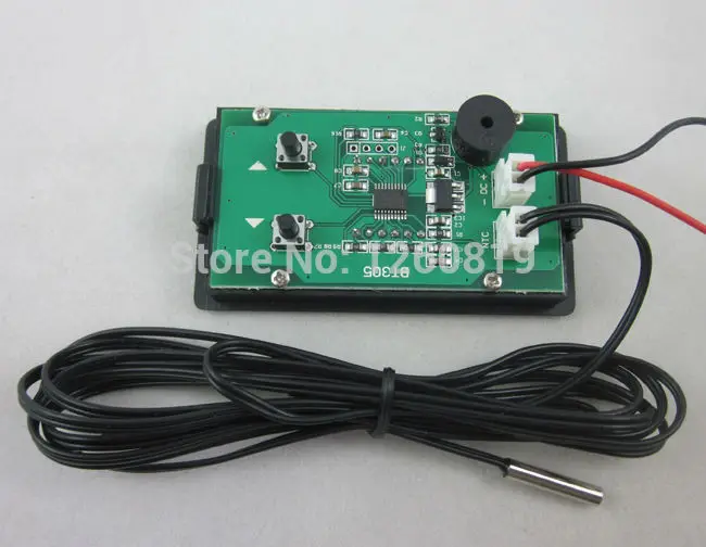 Цифровой термометр 12 в пост. Тока с высокой низкой сигнализацией 60 ~ 125 °