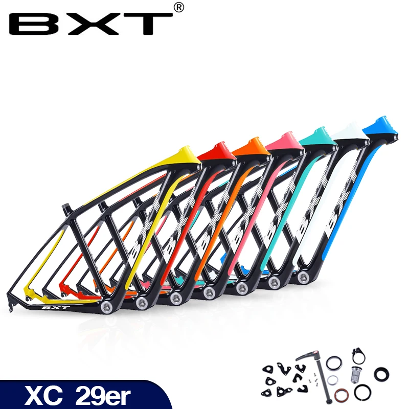 BXT T800 полностью углеродная MTB рама 29er карбоновая рама 29 дюймов рама карбоновая для горного велосипеда 142*12 или 135*9 мм велосипедная Рама