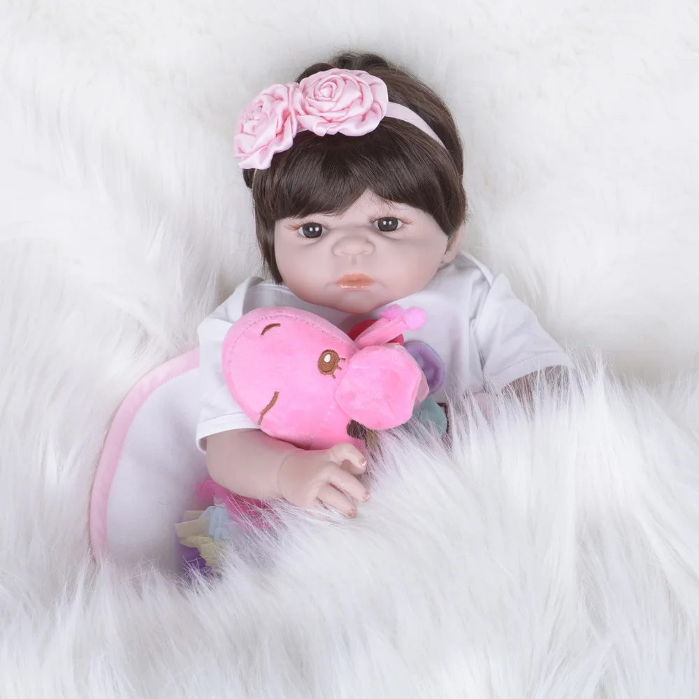 55 см Виниловая кукла для новорожденных игрушки детей силиконовая | Игрушки и