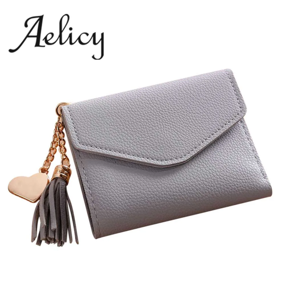 Aelicy Роскошный кошелек с кисточками модный дизайнерский однотонные стандартные
