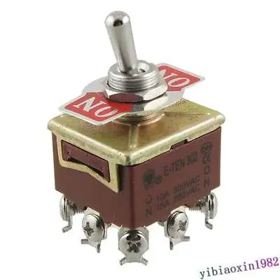 

10pcs 3PDT On/On 2 Position Toggle Switch AC 15A/250V 10A/380V
