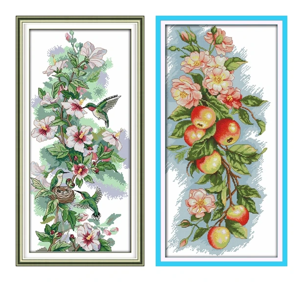 Скидка Набор для вышивки крестиком, Набор для вышивки «цветы», 18/14/11 шт, из хлопка, «сделай сам», ручная работа