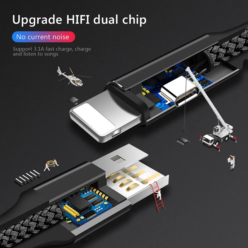 ! ACCEZZ Aux аудио кабель адаптер для наушников телефон 8 Pin iphone USB зарядное устройство