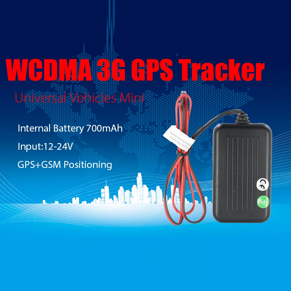 GPS трекер VJOYCAR T0026G WCDMA для автомобилей и мотоциклов отслеживание в режиме