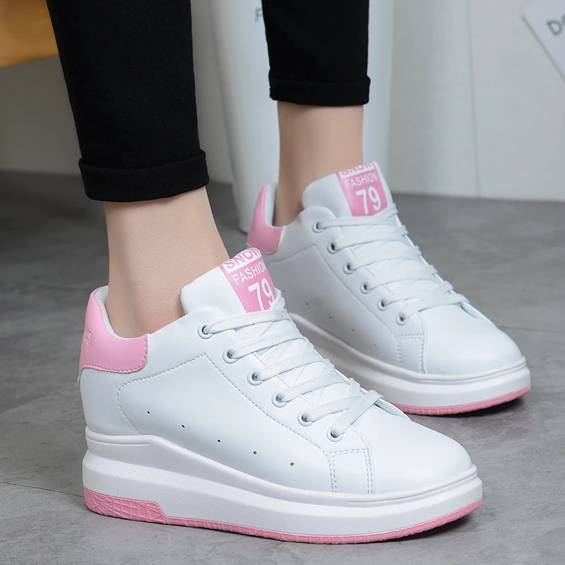 Горячая распродажа Женские кроссовки со шнуровкой Удобная повседневная женская