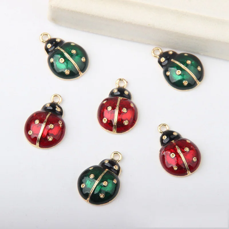 2 шт. женские серьги подвески божья коровка|be charm|drop charmcharm charm |