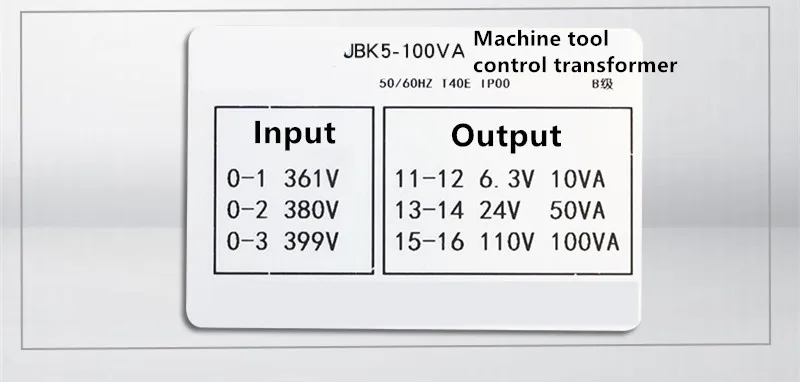 JBK5-100VA станок управления трансформатор 220V380 различные 110V36V24V6. 3V220V DJ оборудование аксессуары