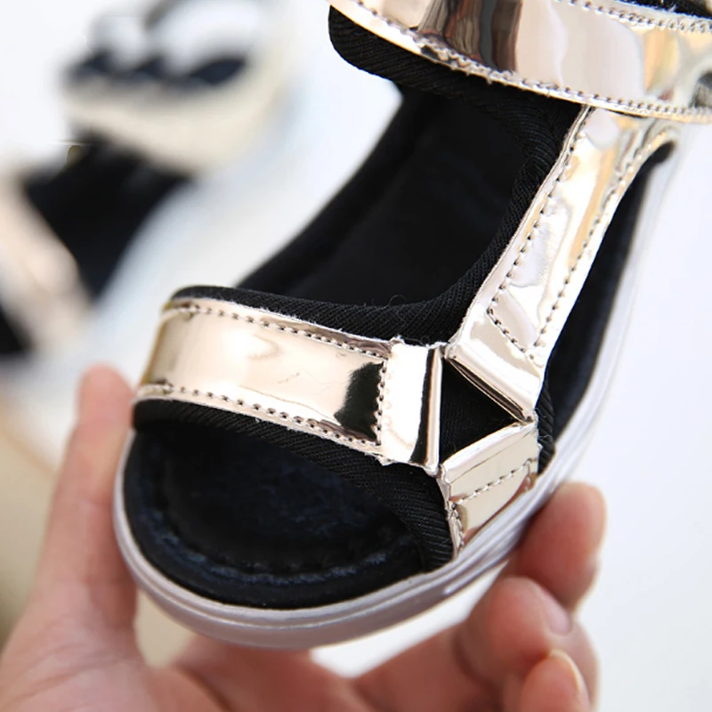 Hot Sale Fashion Children Sandals Girls Sequin Summer Kids Toddlers Pink Silver Child Children's Shoes For | Детская одежда и