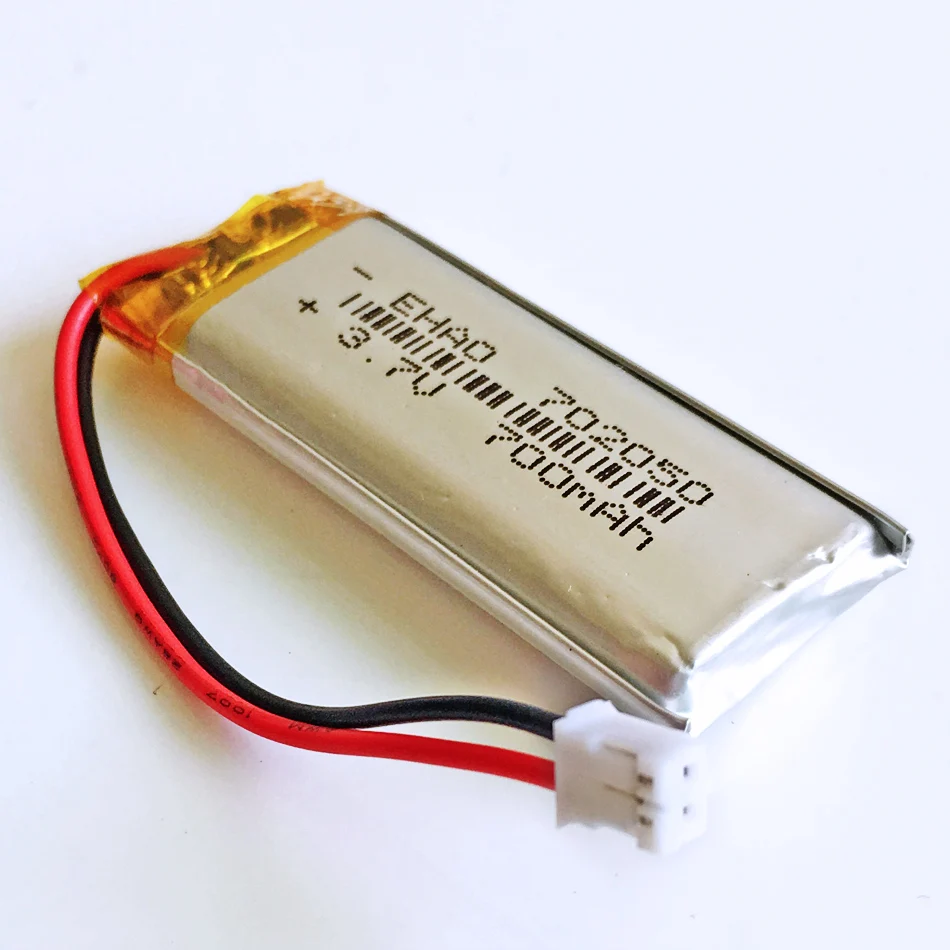 JST PH 2,0 2pin 3,7 V 700mAh 702050 литий-полимерная LiPo аккумуляторная батарея для Mp3 наушников PAD DVD электронной книги bluetooth камеры