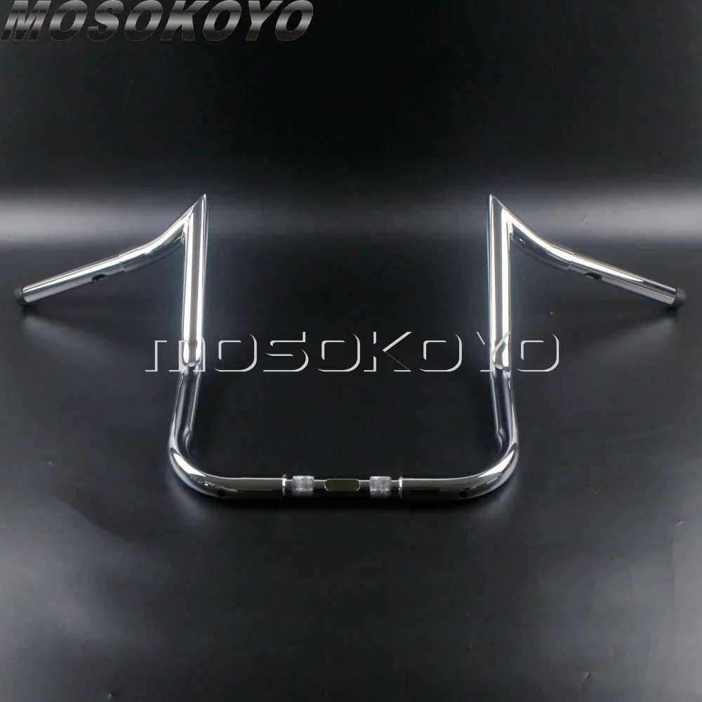 Хромированный 1" 14" 1" Rise Batwing обтекатель руль тяга вешалка ручка бар для Harley Touring Кафе Racer Chopper Softail Fatboy