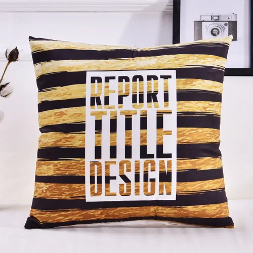 Cushion cover10 Черные, желтые, полосатые подушки, Золотое любовное сердце, с рисунком оленя, наволочка, домашний стул, диван-кровать в машине, декоративные наволочки - Цвет: Cushion cover10