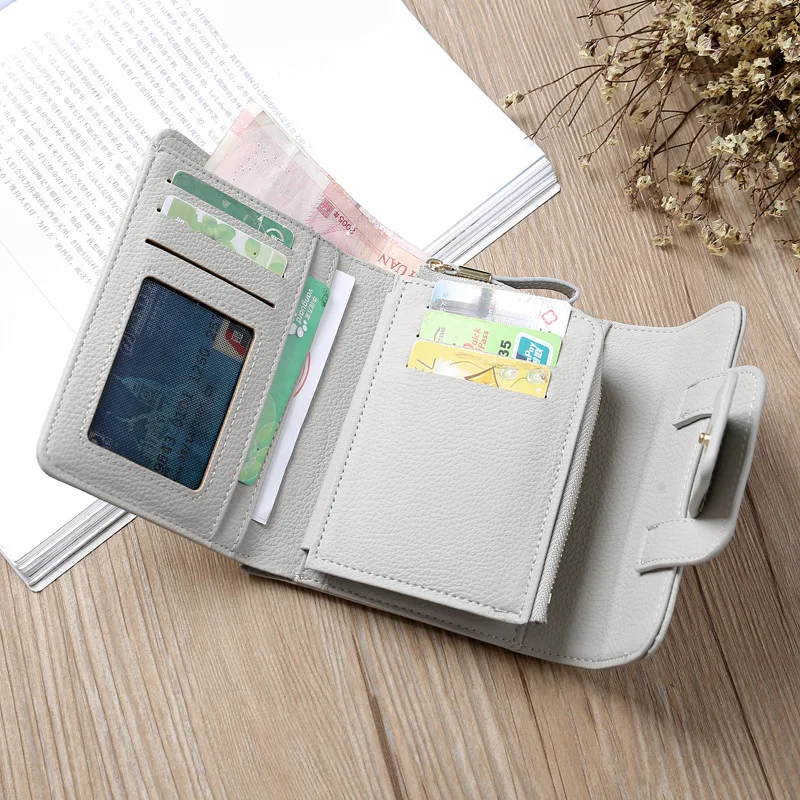 Лидер продаж 2017 года! Роскошный мягкий кожаный женский кошелек на застежке